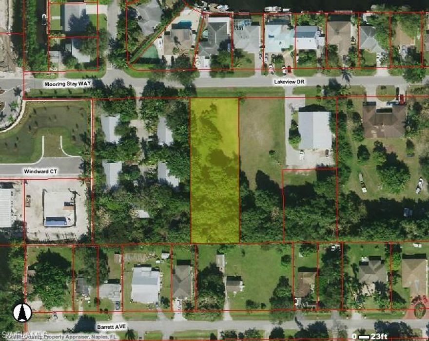 Just a few miles to the beach and down town old Naples. Great redevelopment lot or build one or two homes. This .69 of an acre parcel is multi family zoned.