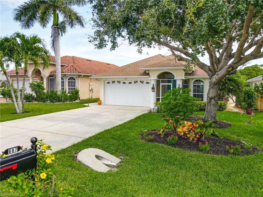 WEST OF 41! The most sought after location in North Naples! You are only minutes from the shopping and dining of Mercato, Trader Joe's, and the Waterside Mall. While you are only blocks away from the beautiful sandy beaches and blue waters of the Gulf, you could opt to enjoy your very own heated saltwater pool and spa, in your beautifully landscaped, fenced back yard with mango, avocado and lemon trees. This 3 bedroom 2 bath home is impeccable, and has a newer AC, hurricane shutters, and a two car garage with plenty of storage. On the back pool area there is an almost new, remotely controlled, retractable awning! Perfect for when you need that extra shaded area. The home has an "open kitchen /great room" floor plan, featuring high ceilings and large windows, making the interior light and airy. Exceptional value and AMAZING LOCATION! Don't miss out on this opportunity to own a fabulous piece of paradise! It's right here!