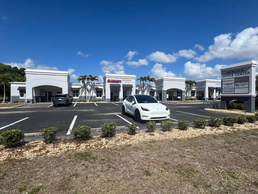 Hancock Office Center is located on Hancock Bridge Parkway, just west of N Cleveland Ave. This space offers a waiting area, reception desk, 2 restrooms, break room and 4 private offices/conference room.