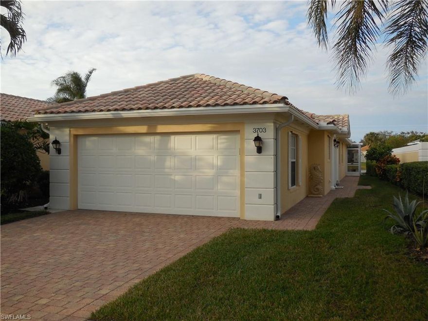 **ISLANDWALK TURN-KEY RENTAL** **NO SMOKING **NO PETS **AVAILABLE 4/1-12/31/2026** DON"T MISS THIS ONE!! So many Upgrades…**SPECTACULAR LAKE VIEWS** Savor the peacefulness of your impeccably maintained and lovingly cared for Lakeview Capri Model Home 2 Bedroom 2 Bath Villa with an attached 2 Car Garage. The popular Open Floor Plan also has a Screened Lanai that is great for entertaining and offers easy maintenance so you can relax and enjoy the Naples lifestyle. Extras include Crown Molding and Tile & Luxury Vinyl Wood flooring throughout, Central Vacuum, Conveniently located, with a nice walk to Towncenter with all the Amenities !! This exceptional Rental includes Lawn/Landscaping/Irrigation Care and HDTV & High Speed Internet included. IslandWalk has amenities galore which include a Town Center with 2 Resort-Style Community Pools, Tennis and Pickle-Ball Courts, Fitness Center, Putting Green, Bocce Courts, Restaurant, Gas Station, Car Wash, Hair & Nail Salon and Post Office. Come and make this your perfect home to Work, Play and enjoy Naples Dining, Shopping and breathtaking “white sand” Gulf Beaches. is nothing left to do in this Mint, Move-In Ready Dream Home in Paradise! The Good Life in Naples just got BETTER!