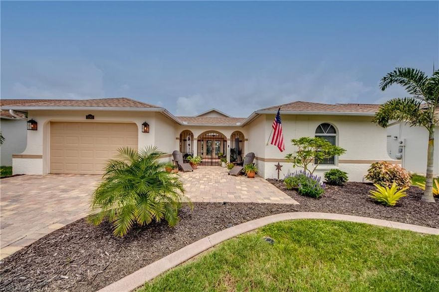 THIS IS YOUR LUCKY DAY-HOME BACK ON MARKET AS BUYER WAS UNABLE TO SECURE A MORTGAGE----OLD WORLD MEDITERRANEAN CHARM SITUATED in the very popular 55 plus golfing and tennis community of Sabal Springs.  THIS BEAUTIFULLY RE-MODELED COURTYARD HOME LOCATED ON THE MAIN LAKE OFFERS SPECTACULAR PANORAMIC VIEWS OF BOTH THE LAKE & GOLF COURSE!!  THE gorgeous ISLAND KITCHEN WAS TOTALLY REMODELED 2021, BOTH BATHROOMS HAVE BEEN REMODELED, also New Luxury Vinyl Flooring, New Carpeting and Paint 2021. Microwave, Range + Refrigerator replaced 2021.  Maytag Washer + Dryer new in 2020.  NEW ROOF 2020, NEW AC OCT 2020 HAS A 10 YR. TRANSFERRABLE WARRANTY. NEWER PAVER DRIVE + WALK.  The spacious owners suite boasts an ensuite bath with a glass block doorless shower.  LAUNDRY IS LOCATED IN KITCHEN.  The open split bedroom floor plan wraps around the interior courtyard and seamlessly transitions from indoor to outdoor living space.  Garage easily accommodates both a car and golf cart. Plan is designed to allow under cover roof protection between garage and home. Den windows have been replaced with wind resistant windows.  Golf is Optional.