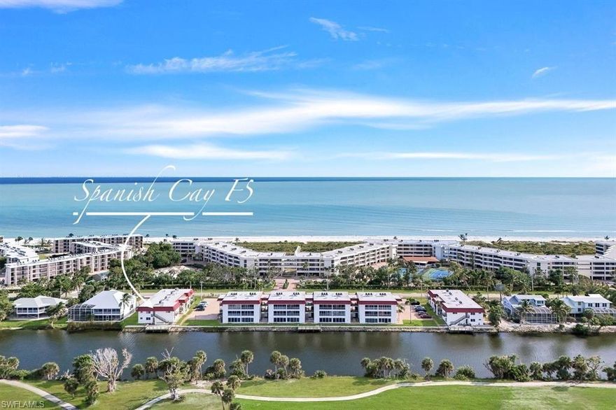 Welcome to your pristine piece of paradise! Located in the highly desirable Spanish Cay community, this stunning top-floor unit offers the ultimate Sanibel Island lifestyle with unparalleled peace of mind. Remarkably, this home has sustained zero damagefrom the past three hurricanes, standing as a testament to its secure location and solid construction. Beautifully updated in 2022, this 2-bedroom, 2-bathroom home boasts a modern, coastal-chic aesthetic across 1,130 sq. ft. of living space. Being offered fully furnished andturnkey, this residence is truly move-in ready from day one. The interior features newer appliances, the convenience of laundry in-residence, and the ultimate efficiency of a brand-new 2025 HVAC system. Step inside and be captivated by tranquil, unobstructed views ofthe Sanibel River from absolutely every room. The living area seamlessly expands into an enclosed lanai, providing a fantastic bonusspace that can be used as a sunroom, home office, or a serene spot to enjoy your morning coffee. Beyond the impeccable interior, thelocation is second to none—you are just a short 5-minute stroll to one of the most sought-after, shell-lined beaches in all of Florida. Thecommunity offers an oversized private riverside deck / fishing pier: perfect for hosting sunset gatherings, relaxing with neighbors, castinga line, watching the local Sanibel wildlife, or simply soaking in the peaceful flow of the river. Whether you are looking for a full-timeresidence, a winter getaway, or a fantastic investment opportunity, this immaculate, storm-tested condo is ready to welcome you home.Schedule your private showing today and experience Sanibel living at its finest!