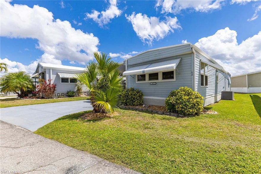 Welcome to Mariners Cove — a true hidden gem in Estero, offering direct access to the Gulf waters and beaches.
This beautifully maintained 2-bedroom, 2-bath home features exquisite tile flooring throughout the main living areas and a designer kitchen equipped with granite countertops, a custom backsplash, and under-cabinet lighting. The primary suite includes a spacious walk-in closet and a private bath with a stand-alone shower, creating a comfortable retreat. Enjoy Florida living year-round in the large screened-in patio, perfect for relaxing or entertaining any time of day. Outside, you’ll find ample parking for your boat, golf cart, or oversized vehicles, along with two separate storage units—ideal for golf clubs, beach gear, and more. Residents of Mariners Cove enjoy access to a fantastic community pool and private boat ramp, setting this neighborhood apart from the rest. Conveniently located near shopping, dining, and all the best of Southwest Florida, Mariners Cove offers the lifestyle you’ve been looking for—and truly deserve.