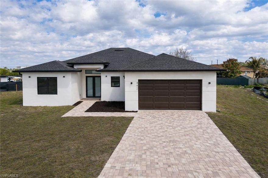 Welcome to this beautifully designed home nestled on a quiet cul-de-sac. Situated on an oversized .34+ acre lot, this property offers extra space, privacy, and endless potential for outdoor living—all while being conveniently located just minutes from Highway 82 for easy access to Fort Myers, shopping, dining, and beaches. This modern home features impact-resistant windows throughout, providing peace of mind, energy efficiency, and storm protection. Inside, you’ll find tile flooring throughout the entire home, creating a clean, cohesive look that’s both stylish and easy to maintain, with high beautiful ceilings. The open-concept layout is ideal for entertaining and everyday comfort, with generous living spaces filled with natural light. A standout feature is the junior suite, offering a private bedroom and bath—ideal for multigenerational living, guests, or a home office setup. The spacious kitchen flows seamlessly into the dining and living areas, making it the heart of the home. Well-sized bedrooms, ample storage, and thoughtful design details throughout add to the home’s functionality and appeal. Outside, the oversized lot provides plenty of room for a pool, outdoor kitchen, garden, or play area, with the added benefit of cul-de-sac living for reduced traffic and added tranquility. Whether you’re looking for a primary residence, a growing family home, or an investment in one of Southwest Florida’s fastest-growing areas, this property offers space, quality construction, and an excellent location. Schedule your private showing today and experience everything this home has to offer.