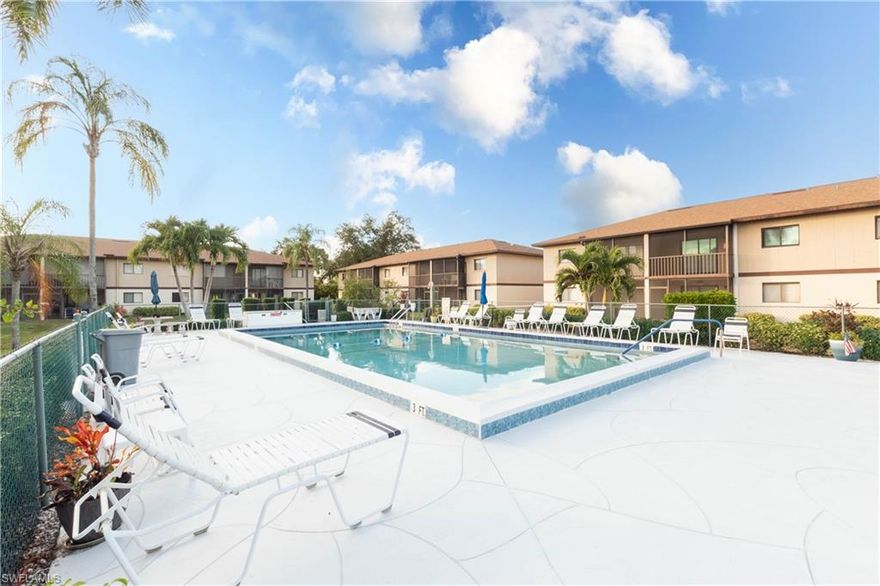 Discover easy, low-maintenance living in this beautifully updated condo located in a 55 + community in the heart of Fort Myers. This condo offers a fresh, modern feel with a renovated kitchen, new flooring, and clean, move-in-ready spaces throughout. Enjoy a truly central location just minutes from the Edison Mall, the vibrant River District, and only a few miles from the Midpoint Bridge for quick access to Cape Coral. Whether you're running errands, dining out, or exploring Southwest Florida, everything is right at your fingertips.  Perfect as a full-time residence or seasonal retreat, this updated condo combines comfort, convenience, and an ideal location for enjoying the best of Fort Myers.