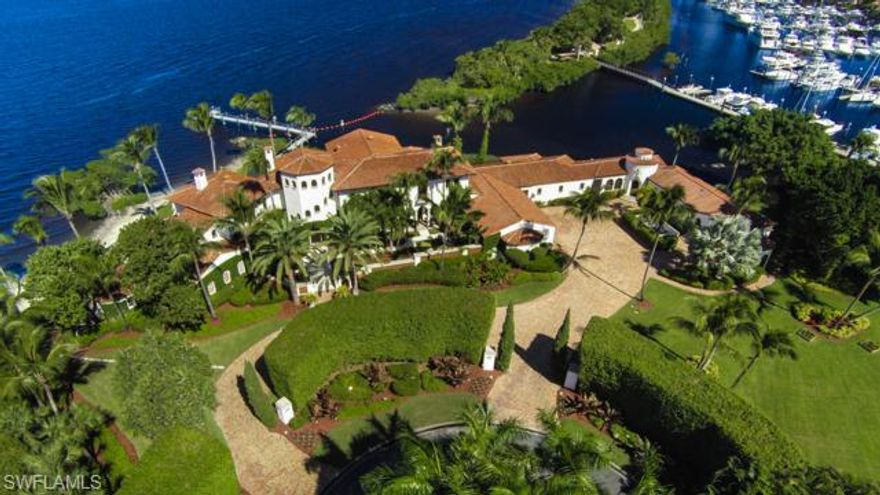 Inside the Gates of one of SW Florida’s most recognized communities known as Gulf Harbour Yacht & C.C. - Casa de Sueños offers approximately 2.5 acres of incomparable Water frontage & features over 13,000 under air living space w/main and separate guest accommodations. Created by a Renowned Architect & based on the works of Addison Mizner - this spectacular old world designed compound is comprised of 7 BR’s, 7 full BA’s & 2 half BA’s, main home, w/two attached guest houses. The homes interior offers a casual elegance with each room making a dynamic statement w/unique finishes & custom details. The private exterior enjoys lush sprawling grounds, waterside pool & spa, large covered porches & private dock. The amenities of Gulf Harbour are considered world class featuring a deep water harbour marina, elegant yet casual club house, dining, full service spa, tennis, work out rm, championship golf course and a private beach area. Casa de Sueños is a spectacular oasis just minutes away from the waters of the Gulf and Bay. Enjoy year round mild out door climate, world renowned fishing, wild life & beaches, an abundance of shopping, dining and cultural activates.