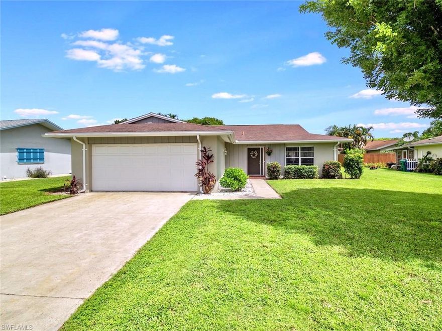 Totally updated within past 3 years including newer kitchen cabinets, newer stainless steel appliances, granite counters in kitchen and baths, newer tile floors, updated baths with all new tiled shower and tub, newer AC and hot water heater. Great central location and neighborhood close to the beaches, schools, shopping, and airport.  The home features a large patio with sliding glass doors that can be removed if someone would rather have a screened outdoor space. This neighborhood sells fast so don't miss a great opportunity.