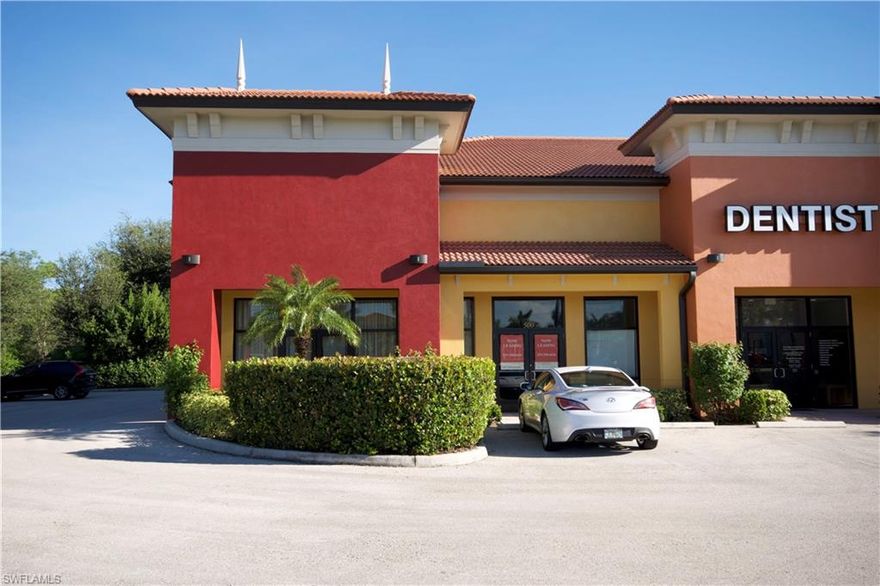 Great space with high visibility along Pine Ridge Road. The space is suitable for medical, retail, as well as other uses. End cap location in the well known Sophia's retail center. Close to exit 107, Physician's Regional Medical, Hotels, Restaurants, etc.