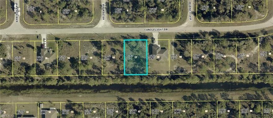 Discover the potential of this spacious lot located at 1036 Candlelight Dr in Lehigh Acres, FL. Nestled in a serene neighborhood, this property has a superb canvas for your future home. Surrounded by lush greenery and mature trees, the location provides a peaceful setting while being conveniently close to local amenities and major roadways. Don't miss the opportunity to own a piece of land in this amazing community.