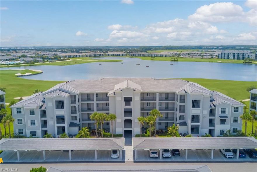 Welcome to 5715 Double Eagle Circle #4421, a beautifully furnished 3-bedroom condo available for SEASONAL RENT in THE NATIONAL GOLF & COUNTRY CLUB at Ave Maria. Located on the SECOND FLOOR (with elevator), this residence features HIGH-END FURNITURE, a bright open layout, and STUNNING VIEWS OF THE LARGE LAKE and the GOLF COURSE.

The kitchen includes modern cabinetry, stainless-steel appliances, and a compact island that offers additional workspace and connects easily to the living and dining areas. The SCREENED BALCONY provides a peaceful place to enjoy the expansive water and fairway views. Two bedrooms are fully furnished with bedroom sets, while the THIRD BEDROOM IS DESIGNED AS A FLEXIBLE SPACE and currently includes a desk.

Additional conveniences include in-unit laundry and a separate storage unit. A TRANSFERABLE GOLF MEMBERSHIP is available with the rental, providing access to the championship course and a full range of amenities, including a resort-style pool, fitness center, dining, tennis, pickleball, and walking and biking paths.

Available January–March 2026,
$3,900 per month,
Security deposit: $2,000,
NO PETS.

Ave Maria: where community meets paradise.