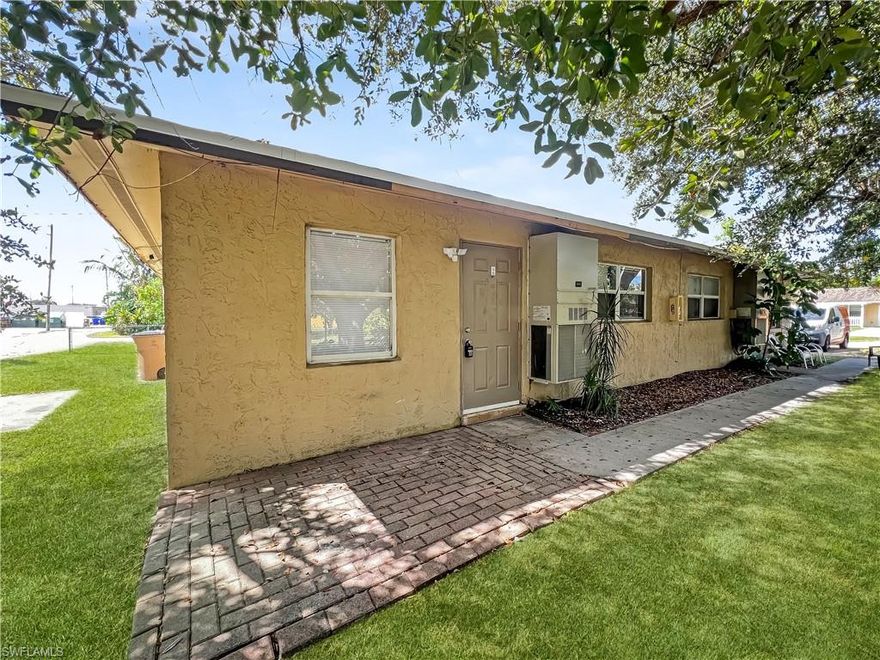 Love at First Showing — Fort Myers 1BR/1BTH with Style to Swoon Over + $250 Off the 1st Month!

Your Cozy Crush in Fort Myers. Unit 2 at 13037 First Street is a warm, welcoming 1BR/1BA that feels like a hug. From the character-rich building to the comfy layout, this home is ready for slow mornings and heart-full living.

$250 Off = Instant Happy Dance.
Apply before February 20th, 2026, to take advantage of the 1-month-free special and keep more for cozy nights, snack runs, or that “just because” splurge.

Inside, you’ll find an easy, functional layout with space to cook, lounge, and queue up your favorite comfort movies (again). The full kitchen is ready for cookie trays, soul-warming soups, and family dinners. Water is included—so go ahead and enjoy that extra-long “warm shower + robe + relax” routine.

Why You’ll Love It All Year:
- Small 4-unit building = calm, peaceful, and low-key.
- Close to Fort Myers faves—shops, cafes, and scenic riverfront strolls for those cool evening walks.
- Just off Palm Beach Blvd = quick access to errands, dining, and holiday shopping.
- Perfect setup for a night in with your fur baby or a night out and a safe return — Did you miss the location? It's 5 minutes from downtown! Meet any friend fast its right down the street!

Bonus Perks!
- Water included = more budget, less headache.
- Off-street parking (no circling the block like it’s a mall lot).
- Freshly maintained + move-in ready.
- Ideal for solo renters or couples who love a little charm with their comfort.

If you’re dreaming of a home that feels like a reset button, unit 2 is your match. Minimalist luxury life, check. Big on the easy-living energy.

Utilities: Water included! More room in your budget for YOU.
Pet Policy: Friendly pets welcome (no aggressive or dangerous breeds).