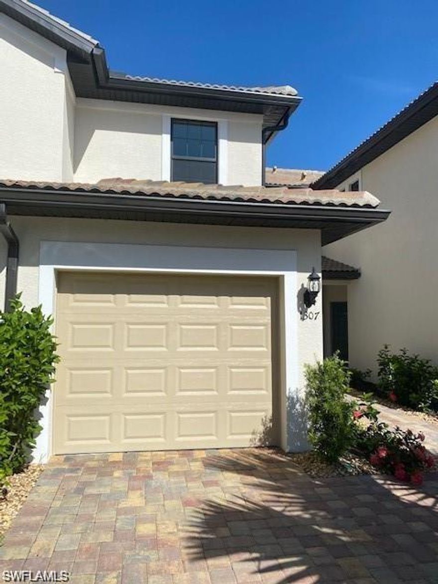 Enjoy all that Del Webb has to offer in this lightly used 1st floor carriage home. This 2 br+den condo offers access to all of the Del Webb amenities as well as the Mayflower Condominiums' private member only pool. You will also have access to the Oasis Club and its resort amenities, you can dine at the Oasis Club and play golf at Panther Run. As a resident of Ave Maria, you will also have access to the Ave Maria Master Association amenities. Come and enjoy the relaxing environment of this 55+ community in this exquisite carriage home available for an annual lease.