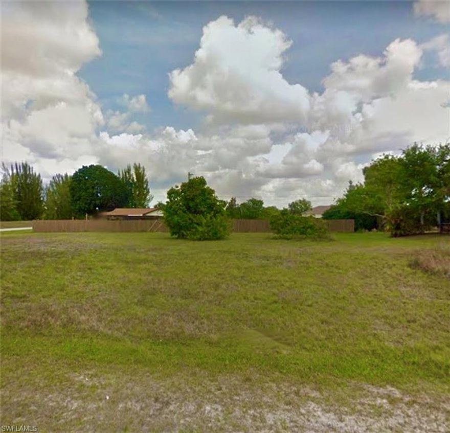 City water and sewer in, no well or septic required. Not in a flood zone. Standard size lot located in very up and coming NW Cape Coral. Short drive to schools, shopping gas stations and so much more. This area is full of new construction homes. This is a great lot for a new home or hold for investment. Don't hesitate drive by and see this lot before its off the market.