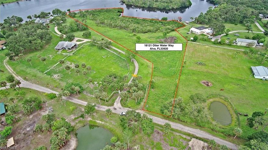 HERE IT IS....THE CALOOSAHATCHEE WATERFRONT YOU HAVE BEEN LOOKING FOR. over 5 Acres on the River with 700 feet of shoreline. Approximately half the shoreline is on the Oxbow which could be great for your dock(s) or for a seaplane base. South facing with 3 mile view down the river for the most beautiful sunsets you can imagine. Horses ? NO problem. This GEM is zoned Agricultural. .Turn the sellers dream lot into your lot. There are drawings available where the lot can possibly be split up into three lots.