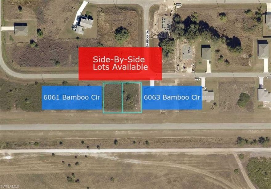 **SIDE BY SIDE LOTS AVAILABLE** Other lot is 9063 Bamboo Cir, same price. Beautiful cleared off lot situated on a quiet street within Port LaBelle, conveniently close to Helms Rd and Cedarwood Pkwy to get around easily. This unique property features a an easement in the back that makes the already large lot feel larger. Ideal for those seeking a blend of convenience and rural charm, this location is just minutes away from schools, dining, shopping, and local shops in LaBelle. The area is highly sought-after, characterized by numerous new construction homes. Whether you're an investor or looking to build your new home, this lot offers an excellent residential opportunity.