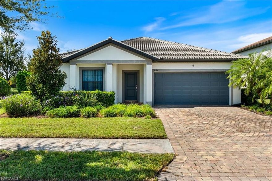 Welcome Home to this short term rental home located in the delightful town of Ave Maria Florida in the desirable Avalon Park community. This 3 bedroom, 2 bath, 2 car garage home offers renters plenty of room for both indoor and outdoor entertaining and features an open floor plan integrating the living room area with the dining and kitchen areas, offering a perfect place for entertaining family and friends. The master suite features an en suite bathroom creating a private space for unwinding and relaxation! The screened lanai is a great spot to relax with an evening glass of wine or morning coffee. The mature landscaping creates privacy around the yard. This home is ready for you to move into! The home is just moments away from Rosary Pond where residents can enjoy a delightful park-like setting surrounded by a 2 mile pathway around the pond where residents can appreciate outdoor activities such as walking, running, biking, sitting along the pathway, nature watching and more. All of this is close to the center of town! Furniture is negotiable. The garage has a plug for generator use in the event of an emergency need. Local Ave Maria amenities include: South & North Parks, a community water park, pet park, Ave Maria University events open to the public, local dining & shopping plus so much more. Come enjoy the Florida lifestyle in your little piece of paradise in the fastest growing community in Southwest Florida!