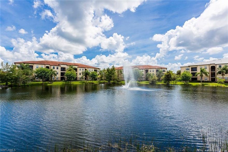 Move right into easy-living in this light and bright, well-maintained condo located just minutes to I-75. This cozy unit is on the top floor of a quiet building (with an elevator) located at the back of Positano Place and away from Livingston Road. Condo features stainless appliances, granite counters, lots of windows, a built-in desk and laundry in residence. The Positano Place Community Center offers a 6,800 sq. ft. clubhouse with game/media rooms. There is also a well-equipped fitness facility featuring a weight room, treadmills, recumbent bicycles, cardio and strength-training equipment. Last, but not least, Positano Place is only 4.4 miles to the beach! The Naples lifestyle at a super-affordable price is right here waiting for you!