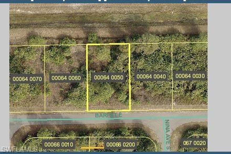 There are a total of 8 lots listed. This photo is showing what it looked like before it was parceled individually. These lots are on a canal and only minutes away from the new and improved state rd 82. Thirty minutes or less away form Fort Myers international airport. Each lot is zoned for single family homes.