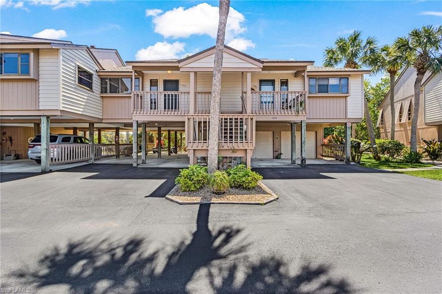 Welcome to Captains Harbor in beautiful Bokeelia—a quiet, well-kept community tucked away from street noise. This furnished, one-floor condo features a bright open layout with vaulted ceilings and triple sliders to a screened lanai overlooking a serene pond and lush landscaping.
The guest bedroom includes a generous walk-in closet. The primary suite offers a large walk-in closet and direct lanai access. A separate laundry room provides excellent storage.
Boaters will appreciate the private dock just steps away, complete with water, electricity, and a fish-cleaning station. Enjoy direct, no-bridge access to Charlotte Harbor for quick trips to open water, fishing, and the Gulf. There’s plenty of space for boat, trailer, and vehicle storage, along with covered storage under the building for additional gear.
Captains Harbor offers low HOA fees, solid financials, and professional management. Amenities include a quiet, heated community pool, tennis/pickleball, paved roads, and walking paths.
HOA covers water, sewer, and building, flood, and hurricane insurance.