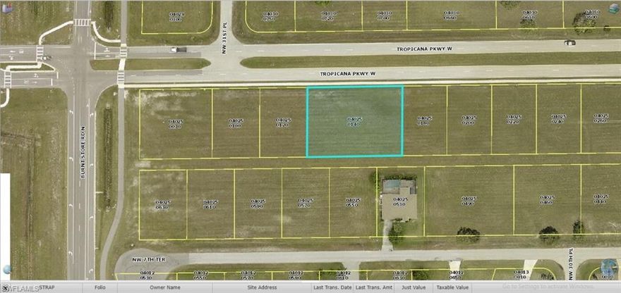 Rare 4 lot site in Cape Coral! Great sunset views are waiting for you.  Absolutely the perfect lot for you to build your Dream Home, Investment Home or Vacation Home! Easy access to Fort Myers. Thinking of building that 3 or 4-car garage home? This is the one!