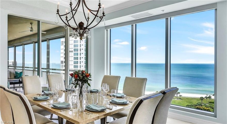 Luxury beachfront living at Provence! Perfectly positioned on the 16th floor to capture Naples’ exclusive beachfront lifestyle, blissful sunrises, and stunning sunsets. The open floor concept features West-facing floor-to-ceiling windows showcasing the beautiful coastline, Naples’ cityscape, and bay views from the formal living, dining, kitchen, and family rooms. This gorgeous residence is move-in ready. The primary bedroom is spacious with a walk-in closet and easily transitions to the outdoor lanai with views of the expansive waters of the Gulf of Mexico. Guests will enjoy their own private en-suites. The spacious living and kitchen areas are the perfect settings to gather with family and friends. Kitchen features include granite countertops and black Kitchen Aid SS appliances. Residents can enjoy first-class amenities including a beachfront pool and spa, outdoor kitchen area, tennis courts, fitness center, social room, guest suites, and 24-hr security and on-site management. The property includes 2 designated under-building parking spaces and extra storage. Located just across from Venetian Village and a short drive to luxury shopping and dining at Waterside Shops and 5th Ave.