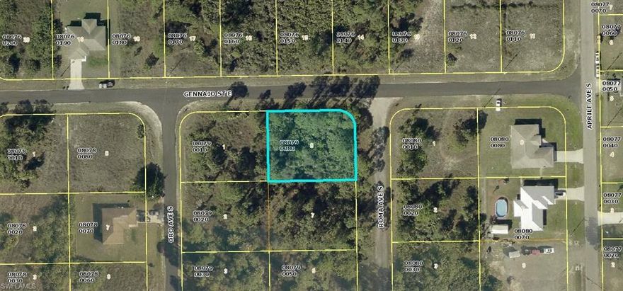 Great Corner lot in area of new homes yet price and quiet community.  Buy now and build later.