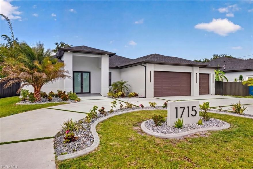 Welcome to this stunning modern residence offering 4 bedrooms, 3 bathrooms, and a spacious 3-car garage, thoughtfully designed with an open-concept layout perfect for both everyday living and entertaining. From the moment you arrive, you’ll be impressed by the beautifully manicured front landscaping that sets the tone for the quality found throughout the home.
Inside, the light-filled living spaces flow seamlessly into a sleek, contemporary kitchen overlooking the main living and dining areas. Step outside to your private backyard oasis—fully fenced for added privacy—featuring a sparkling pool and a fully equipped outdoor kitchen, ideal for hosting and enjoying Southwest Florida living year-round.
With a spacious layout, modern finishes, and exceptional indoor-outdoor living, this home offers the perfect blend of comfort, style, and functionality.
