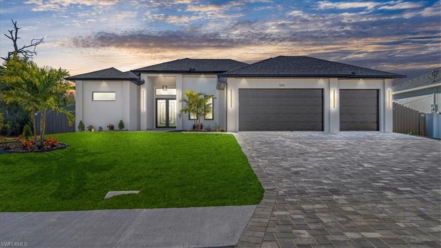 Beautiful property located in the southwest of Cape Coral, one of the most desirable areas in the city. This stunning home features 4 spacious bedrooms and 3 full bathrooms, offering comfort, elegance, and functionality throughout.
The home offers an open-concept layout with beautiful hanging light fixtures that enhance natural light and add a modern, sophisticated touch. The kitchen and main living areas flow seamlessly, making it perfect for entertaining and everyday living.
Outdoors, enjoy a private swimming pool with jacuzzi, ideal for relaxing and creating unforgettable moments. The property is fully fenced, providing privacy and security, and includes city water, a valuable feature in the area.
As an added bonus, the home includes a three-car garage, perfect for multiple vehicles, extra storage, or a workshop/hobby space.
A unique opportunity to own or invest in a move-in-ready home in a prime SW Cape Coral location.