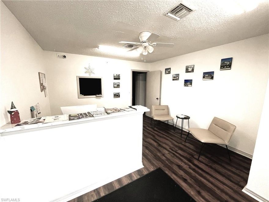 A 4002-square-foot flex space is available for lease or sale. The first floor features 1549 square feet of office space with vinyl plank flooring, an upgraded restroom, and a kitchenette, plus 900 square feet of warehouse space with 14-foot ground-level doors and three rear parking spots. The second floor offers 1549 square feet, including two offices and a versatile workroom/creative office/conference room/training facility, along with a kitchenette and a second restroom. For Lease for $13 NNN ($3.95) 1st year.

For Sale for $675,000