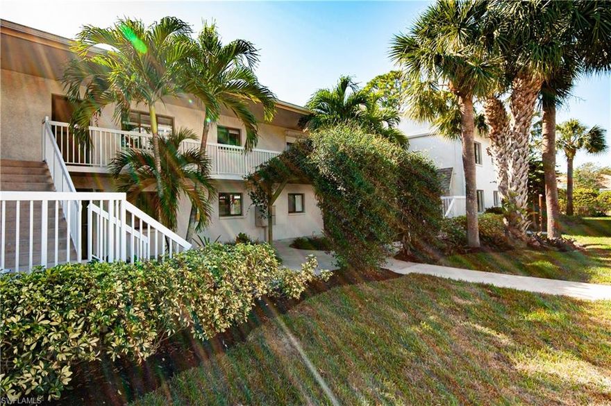 Welcome to a once in a lifetime opportunity to own this beautiful & spacious North Naples Condo in PRIME LOCATION! ONLY 1 MILE walk or bikeride TO VANDERBILT BEACH; just across from “Mercato” where you can enjoy your choice of 12 restaurants, 20 upscale retailers and entertainment spot for your shopping & entertainment pleasure, and only 15 minutes from downtown Naples! The Condo features an open dining/living area, 2 good sized bedrooms, 2 full baths PLUS den/office/extra guest area. A large screened lanai w/sliders from living room and master allows you quiet time with beautiful landscaping to enjoy morning coffee or afternoon wine! You'll enjoy generous closet space, an assigned covered parking with plenty of guest parking, The unit also has its own extra storage space on property perfect for bicycles, beach gear/extras. New water heater was installed in 2022; Community offers Heated pool w/bar/entertainment area & restrooms. DO NOT MISS OUT ON A CHANCE TO OWN YOUR OWN PIECE OF PARADISE!!! CALL TODAY TO SCHEDULE YOUR SHOWING!! **** PRICED TO SELL!!!! ****