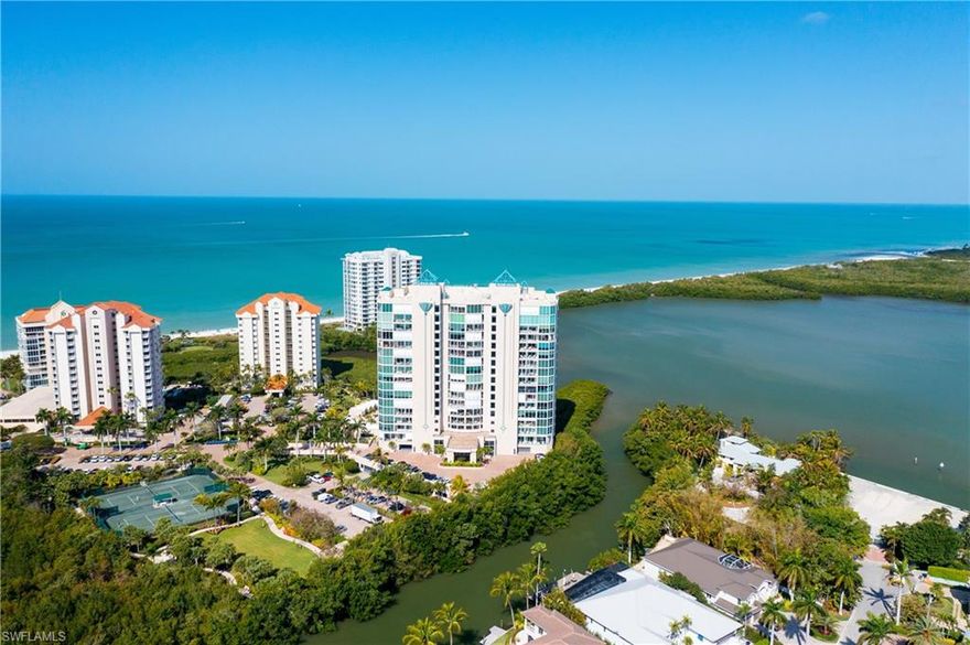 Magnificent sunsets and unparalleled Clam Pass/Gulf views await you at this completely remodeled condo in Baypointe in Naples Cay. With an oversized private lanai and personal hot tub, the 2+den property (can be converted to a 3 bed)  includes an extended 2+ car garage with direct access to the unit—which means you’ll never need to go through the lobby to get home! Pet friendly and fully-furnished, a GEM like this is RARE to find. 
ABOUT NAPLES CAY: Located between Park Shore and Pelican Bay, Naples Cay is an unspoiled beachfront high-rise community with striking views and boardwalk access to the Gulf. Amenities include guest suites, tennis courts, swimming pools, kayak storage and a fully-equipped fitness center. Enjoy an intimate upscale beachfront lifestyle all within walking distance of fine dining, luxury shopping, and world-class entertainment at Venetian Village, Waterside Shops, and Artis–Naples.