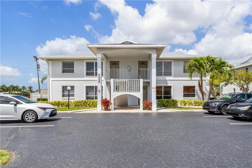 This beautifully remodeled, move-in-ready 2-bedroom, 2-bathroom end-unit condo offers a warm and inviting atmosphere with the added benefit of low maintenance fees. Designed for both relaxation and everyday ease, the home features a private screened balcony—ideal for enjoying the Florida sunshine or entertaining guests in a peaceful setting.

Inside, you’ll find a thoughtfully updated kitchen complete with elegant quartz countertops and modern appliances, creating a stylish and functional space for cooking and gathering. The convenience of in-unit laundry adds to the home’s effortless lifestyle.

Residents also enjoy access to a community heated pool, perfect for year-round enjoyment. Ideally located, this condo is just minutes from Publix, Cape Harbor, and a wide selection of restaurants, shops, and vibrant dining and entertainment options.

Whether you're searching for a full-time residence, a seasonal retreat, or an investment property with income potential, this is an opportunity you won’t want to miss. Schedule your private showing today!