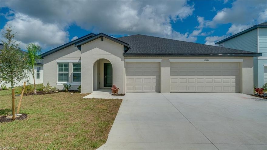 Welcome to this gorgeous home in the sought after community of Crane Landing! The Phoenix floor boasts a massive 2,485sqft of living space all on one level with upgraded finishes like QUARTZ counters, tile throughout, STAINLESS STEEL appliances, and a spacious 3 car garage. There is plenty of room to spread out with 4 large bedrooms, 2.5 bathrooms and a comfortable FLEX space! Located in CRANE LANDING, a masterfully designed community built by Lennar. Get in to this community now while there are still homes available and look forward to all that is planned and ready to develop! Call us for our move in special!

Don't miss this opportunity to experience a truly serene lifestyle - schedule a viewing today and be the first to enjoy this home!