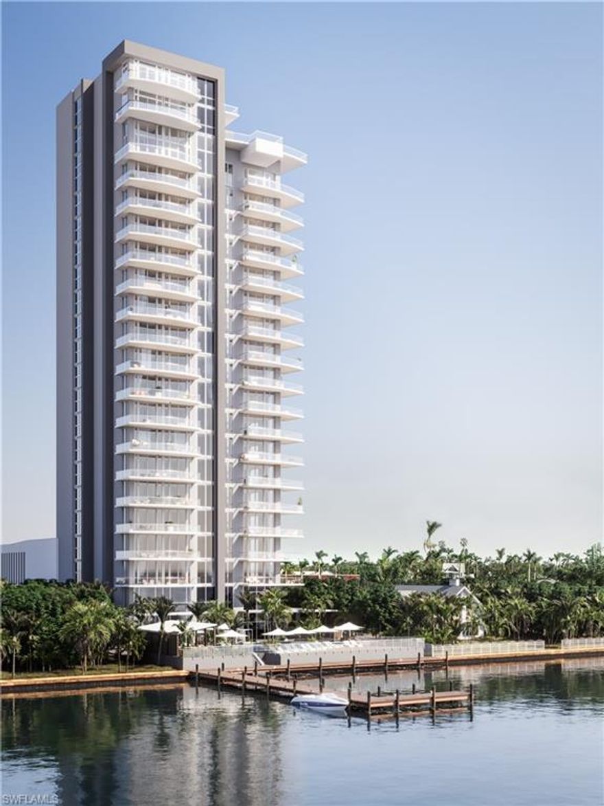 Spectacular full floor unit 19th floor unit: ONLY 34 Condos in this boutique high-rise with 21 stories for unmatched privacy. The 'Wave' floorplan is a 3 Bed/ 3.5 Bath Penthouse Condo featuring a 70' long open great room! 3 covered parking assigned + plenty of guest parking. Coupled with the riverfront views, the exquisite interiors provide a ONE-in-a-million lifestyle. Premium Viking appliances and gas cooktop in a chef-inspired kitchen, 12' High ceilings with expansive windows facing the riverfront for breathtaking views, European-style cabinetry, Quartz waterfall kitchen island, large walk-in showers with free-standing tubs, 3 expansive balconies with glass railing for uninterrupted vistas. Upscale amenities comparable to some of the world’s top resorts. ONE raises the bar as the only true boutique high-rise in SW Florida. Infinity edge pool with a cascading waterfall, Rejuvenating Whirlpool, Expansive pool deck with lounge chairs & cabanas, fire pits, chef-inspired cabana BBQ, fitness center, private riverfront kayak launch area & storage, pet grooming salon, private owners lounge & Owner’s Club Room. Sales Gallery open daily!