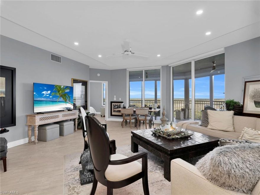 Experience elevated coastal living in this beautifully renovated 5th-floor residence in Tower Pointe at Arbor Trace. This spacious 2-bedroom, 2-bath condominium showcases a seamless blend of modern design and everyday comfort, with high-end finishes and thoughtful upgrades throughout. The 2020 full-unit renovation sets the tone with updated finishes and systems, complemented by a new AC condenser and air handler. Designed for both style and functionality, the home features Hunter Douglas motorized shades, an induction slide-in range, and a custom-built-in office complete with a queen Murphy bed. This residence offers exceptional peace of mind with a rare in-unit generator (2021, $10K value), enhanced by new batteries (2025) and brand-new solar panels (2026)—a standout feature for reliability and efficiency. Additional upgrades include a Halo whole-home water system (2022), a new front-load washer and dryer (2023), and a recently replaced water heater (2023). This home is ideal for those seeking a low-maintenance lifestyle without compromising quality. Arbor Trace is a resident-owned, independent living community that offers exceptional amenities, including a resort-style heated pool, fitness center, tennis/pickleball, bocce courts, golf putting green, two libraries, special events, and gourmet dining at the clubhouse. Benefit from comprehensive support services such as 24-hour medical monitoring, transportation to medical appointments, shopping, and group outings. Arbor Trace is a vibrant 55+ community that offers the unique advantage of deeded condominium ownership with 100% equity and no financial or medical requirements, allowing you to rent, sell, or pass your home to your heirs. Enjoy peace of mind with an on-site assisted living facility.