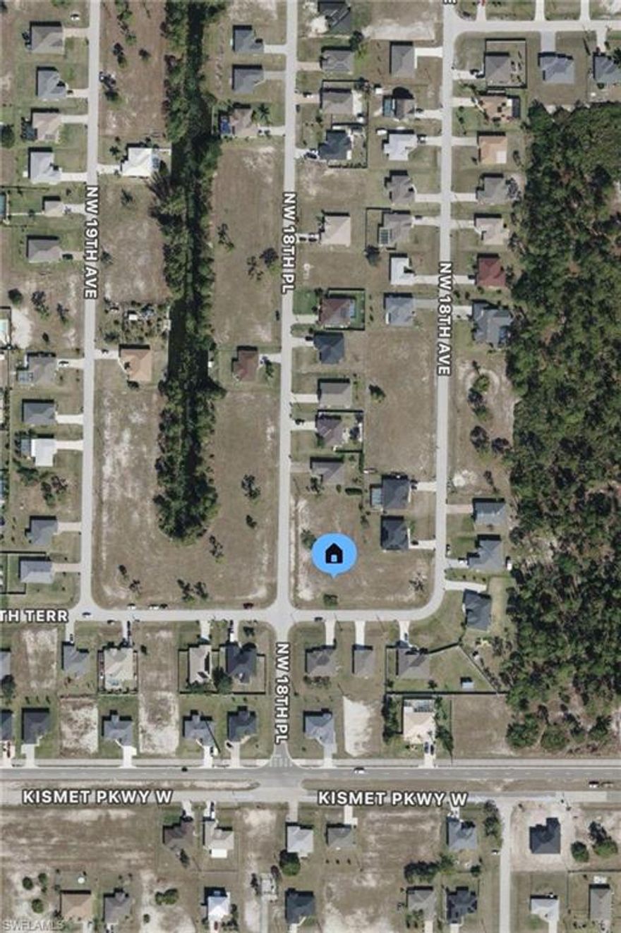 Excellent opportunity to buy a corner lot off of Kismet Parkway. Easy access to Publix and Old 41. New construction homes all around. Good schools close by.