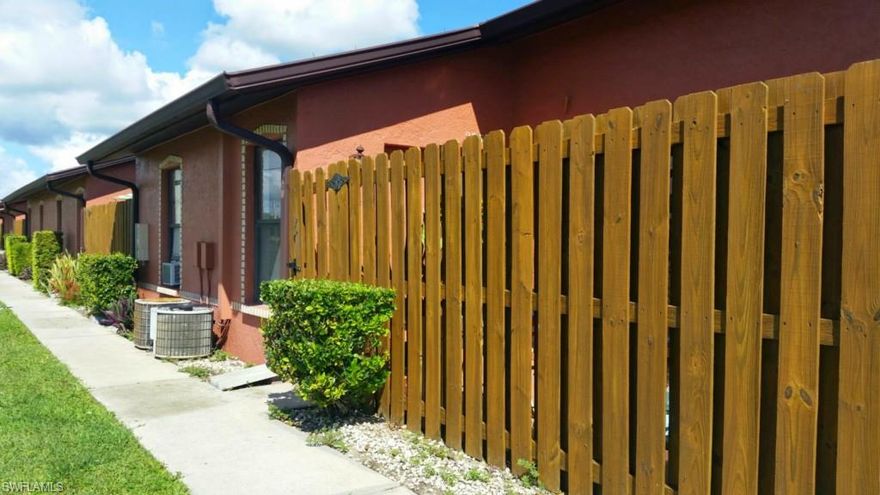 THIS IS A SHORT SALE AND SUBJECT TO BANK APPROVAL.  
Spacious 2 bedroom 2 bath condo in convenient location of SW Cape Coral.  Would be a great investment property or vacation home! Great room concept with vaulted ceiling and sky light.  Laundry room in unit.  Nice private fenced lanai/porch and beautiful shared pool area.