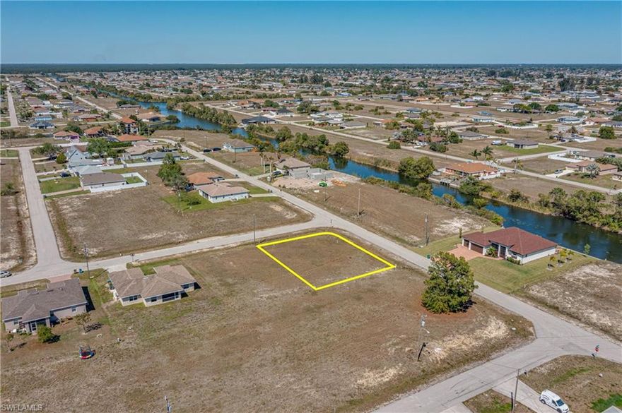 Build to Suit! Oversized corner lot located in NW Cape Coral. Located near Santa Barbara Blvd. and Kismet. Zoned Residential, Single/Multi Family.