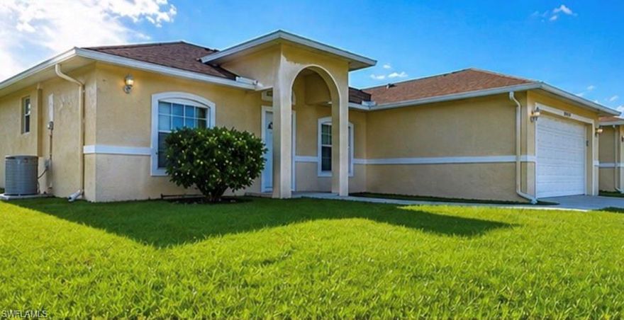 Welcome to this beautifully maintained home in Lehigh Acres! Located at 2902 Colin Ave S, this charming residence features 3 bedrooms, 2 bathrooms, and a spacious double-car garage, offering the perfect blend of comfort, space, and convenience. Situated in a growing community, it’s ideal for families, first-time buyers, or investors seeking a great opportunity in Southwest Florida. Inside, you’ll find a bright and open layout filled with natural light, creating a warm and inviting atmosphere from the moment you step through the door. The home showcases a desirable split-bedroom floor plan, cathedral ceilings, and a combination of wood-look flooring and tile throughout. Spacious living areas provide plenty of room to relax or entertain, while the kitchen offers ample cabinet space and flows seamlessly into the main living areas. Perfect for everyday living and gatherings. Step outside and enjoy Florida living at its best with a generous backyard, ideal for entertaining, gardening, or simply unwinding in your own private space. With no HOA restrictions, you’ll have the freedom to truly make this property your own. Conveniently located near shopping, dining, schools, and just a short drive to I-75, SR 82, and Fort Myers, this home offers both tranquility and accessibility. Whether you're looking for a primary residence or an investment property, this is an opportunity you won’t want to miss. Schedule your showing today!