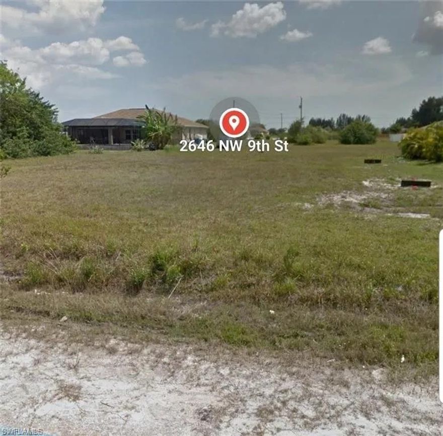 Build your dream home on this prime NW Cape Coral lot, located in a quiet neighborhood surrounded by newer construction. No HOA and conveniently close to shopping, dining, and Gulf beaches. A great opportunity to own in one of Cape Coral’s fastest growing areas.