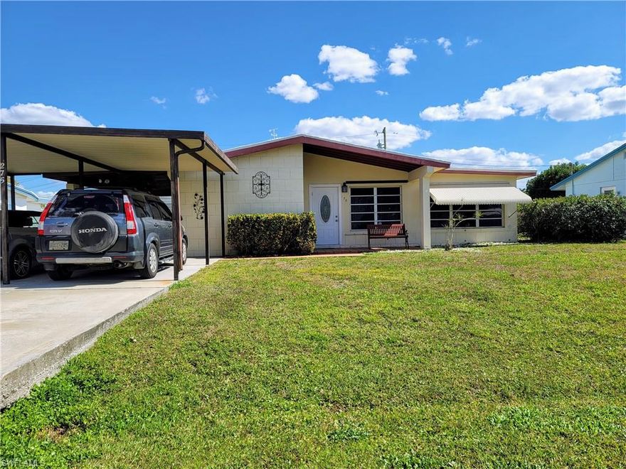 Quaint and cozy lakefront home in a quiet neighborhood. Enjoy the peace and quiet in this lovely mid-century home whether it is fishing in Lake Marie, having a cold drink on one of the patios, or working in the workshop in the backyard. Inside you are immediately greeted by high vaulted ceilings and gorgeous tile flooring.  You will feel right at home in this adorable 3 bedroom 2 bath home and it will not last long. This truly is a must see. The home is fully furnished, it all stays. Great for a winter home or even as a year around home. New AC installed in 2020.