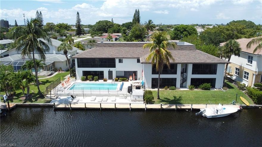 Turnkey beautifully updated condo with Gulf access that's just minutes to the Cape Coral Yacht Club and within walking distance of the downtown area. Enjoy all day sunshine at this southern exposure pool area or quick access out to the Gulf by boat to take in a day on the water. There's plenty of space for a boat at the community dock. Recently remodeled kitchen with stainless steel appliances. Reverse osmosis system at the kitchen sink. HOA is in the process of doing multiple property upgrades such as new railings, new pool pavers and fence, new paver parking lot, new landscaping and the special assessment for all of this has already been PAID!!