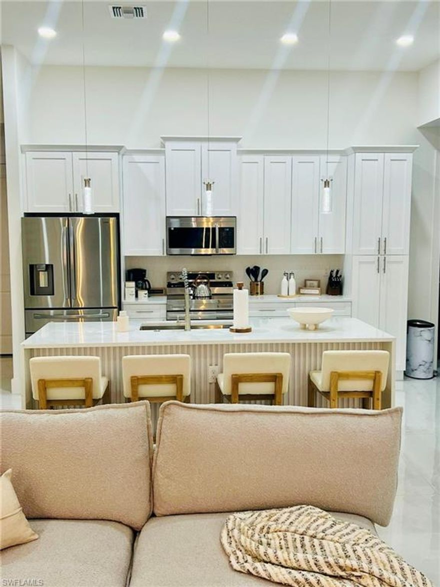 Welcome to this stunning new construction home built in 2024, featuring a modern open-concept layout with 3 bedrooms and 2 full bathrooms. The spacious kitchen offers a large island, and high-quality appliances, ideal for both everyday living and entertaining.
Enjoy a private backyard with a swimming pool equipped with a pool heater, perfect for year-round use. The home also includes zebra blinds throughout for added style and privacy. Impact-resistant windows and doors provide enhanced storm protection, energy efficiency, noise reduction, and potential insurance savings.
The property is move-in ready and not located in a flood zone. Furniture and décor are negotiable. This home is currently generating income as a short-term rental (Airbnb), offering excellent investment potential.
Conveniently located near shopping centers, grocery stores, restaurants, and national retailers, with easy access to major roads and local amenities.