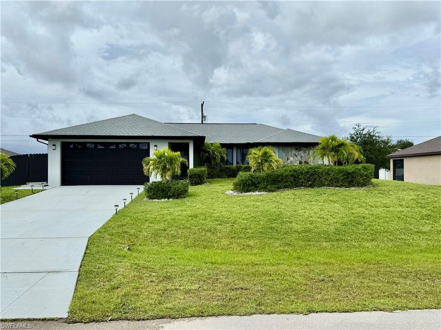 PROPERTY HIGHLIGHTS: 3 spacious bedrooms, 2 full bathrooms, Salt Water Pool, Screened INTERIOR FEATURES: Tile flooring throughout for easy maintenance, Quartz countertops for a sleek, modern kitchen, Impact glass windows and doors for safety and energy efficiency. Appliances: Fully equipped with all major appliances. Garage: 2-car garage with attic storage OUTDOOR LIVING: Saltwater pool for relaxing swims, Fully fenced backyard—great for privacy LOCATION PERKS: Centrally located near Burnt Store, Pine Island CLOSE TO: Beaches and city boat ramp, Kayaking spots and parks, Restaurants, stores, and golf courses, Hospitals, schools, libraries, and houses of worship, Veterans Out-patient Facility RENTAL TERMS: Annual rental only -- No smoking / No pets allowed -- Full credit and background check required.