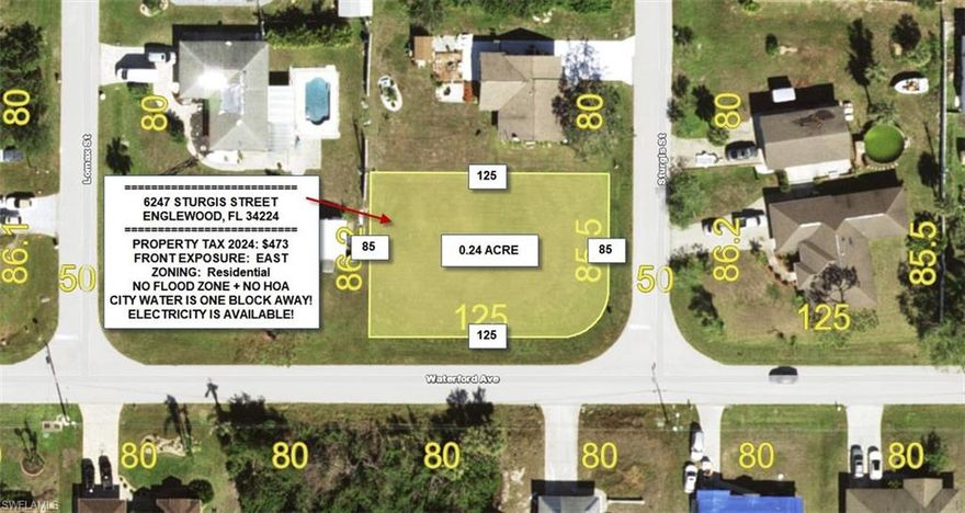 Discover the perfect place to build your dream home in beautiful Englewood. OVERSIZED CORNER LOT!! This peaceful residential lot sits in a quiet neighborhood surrounded by Florida’s natural charm, yet it’s just minutes from sandy Gulf beaches, shopping, dining, and schools. Whether you’re ready to build today or looking for a smart investment in a desirable coastal community, this property offers the ideal blend of relaxation, convenience, and opportunity.