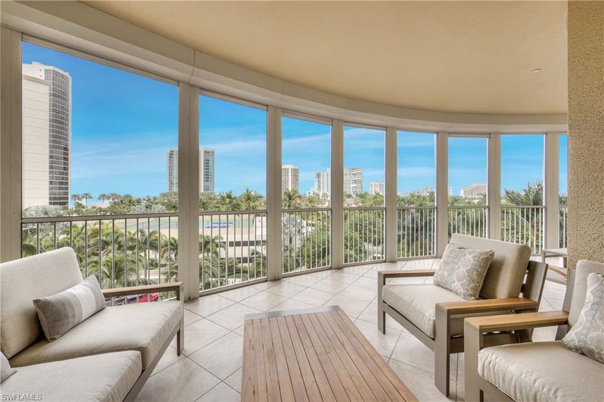 Furnished, luxury, coastal contemporary, 3 bedroom, 3 bathroom residence located in Park Shore’s newest complex! ARIA - A breathtaking building with modern conveniences including fitness center with wet&dry sauna, guest suites, meeting and social rooms, lobby security, oversize pool & deck AND on-site management. Expanding over 3400 square feet, this seldomly lived-in condo with an open floor plan is light and bright, offers an open concept den, and flows seamlessly for entertaining or casual living. A waterfront master suite with private balcony draws in the senses of serene and relaxation coupled with luxury living. A gourmet kitchen with quartz counters, upgraded appliances including oversized refrigerator, gas cooktop and a center island breakfast bar. One oversized balcony extends access from the kitchen to the living area for quintessential gulf and bay waterfront views. High end finishes throughout with tile flooring, upgraded light fixtures, and electric shutters. Naples living at its finest!