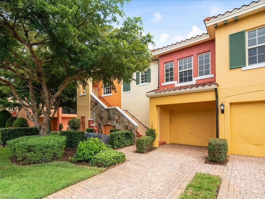 This Chivari 3 bedroom 2 bath coach home is NOW available! Unique location within the sought after gated luxury community of Rapallo allow water views from every room! Impeccably maintained home! Well thought out upgrades, NEW HVAC! Newer water heater, granite, tiled lanai, close to amenities. Start living your dream in SWFL!THE PERFECT location! Steps from Coconut Point Town Center with 120 stores, 22 restaurants,16 screen theatre, Barnes & Noble,Dillards and Super Target. The Rapallo resort lifestyle is second to none.This award winning gated community surrounds you with the beauty of the Italian Mediterranean and an exclusive Resort-Lifestyle which includes The Clubhouse,Two Lagoon Pools, Fitness Center, Spa and 25 meter Olympic Lap Pool, Tennis Center, 2.5 to 4.0 play, USPTA Pro, Aerobics/Yoga and Learning Center, Stocked Lakes, Tournament Bocce, Botanical Gardens, 43 acre Wildlife Preserve,Nature Boardwalk and 3 mile walking/biking path. Close to all hospitals, airport, and schools.Possession at closing is not an issue. Being sold Unfurnished.No special assessments, NO CDD, no required golf.This community is the perfect find!