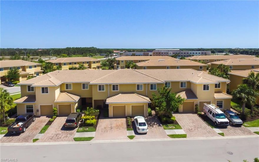 Are you Looking for an outstanding home in a great SWFL tropical location?  Due to life changes this home is being offered at a great price for this pristine maintained community. Upon entry you will notice the bright and open great room effect of your home with the kitchen situated nicely off to the side. The kitchen will bring out your inner chef with the exquisite feel and  features GE appliances with a spacious breakfast bar for quick eating or entertaining. The main level also offer a powder room for guests. Upstairs features new carpeting, Master Bedroom en-suite with a sitting room nestled between all suites plus another full bathroom to service the sleeping quarters. This unit even has it's own 1 car garage!  The community is gated and offers resort style amenities which include a beautiful pool and a fitness center. The location is close to everything you would expect our Tropical Paradise to offer! Short distance to walking trails, parks, nature preserves, bike paths, shopping, dining and entertainment. Easy access to Interstate 75, Colonial Blvd, Six Mile Cypress, Winkler Ave. The airport (RSW) and much more!