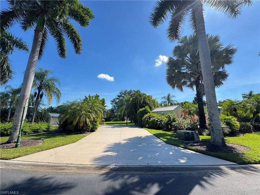 Lot 280 is a hidden gem, tucked into one of the cozy corners of RiverBend Class A motorcoach resort. With no neighbors directly behind you and a sweeping stretch of lush green grass that feels like your own private park, this lot is perfect for anyone who craves a little extra breathing room. The open greenspace makes the property feel spacious and tropical, a serene spot for morning coffee, afternoon gatherings, or simply unwinding in the Florida sunshine. Though peacefully located off the main path, you’re only moments away from all the fun. A quick walk, bike ride, or golf cart cruise takes you to RiverBend’s endless activities, spirited pickleball games, the dog park for furry friends, or the resort pool where you can float away the day beneath the warm sun. The cabana bar is the place to be for frozen daiquiris and pina coladas, while bocce and shuffleboard courts are always buzzing with friendly competition. For those who love to create, the Creations Clubhouse overlooking Welcome Lake offers a light filled space for painting, crafts, and hobbies. Wellness is at the heart of the community with yoga classes, a fitness room, and scenic walking bridges throughout the resort. And when evening arrives, neighbors naturally gather along the Caloosahatchee River to watch the sky glow in soft pastels as the sun sets over the water, a nightly reminder that you’re living in a true tropical paradise. On the lot itself, the original shed is ready and waiting for you and your contractor to reimagine the space into a stunning coach house retreat. Whether you’re building from scratch or creating a cozy getaway for now, Lot 280 offers both opportunity and lifestyle, a place where every day feels like vacation.