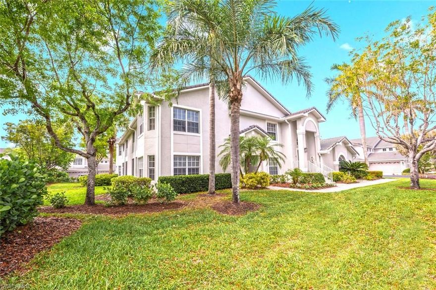 Don’t miss this rare opportunity to experience the luxury resort lifestyle at The Strand in Naples, Florida. Golf membership is available as soon as you close! Welcome to your private sanctuary in one of Naples’ most sought-after golf and country club communities. This beautifully positioned condo, featuring desirable southern exposure, offers a perfect blend of elegance and tranquility, surrounded by lush landscaping and peaceful natural views. Inside, you’ll find a bright, inviting living space designed for comfort and style. The spacious primary suite features two walk-in closets, while the open living areas are enhanced by classic plantation shutters and a warm, welcoming feel throughout. Step out onto your private lanai—ideal for morning coffee or relaxing evenings. The kitchen is thoughtfully designed for both everyday living and entertaining, complete with stainless steel appliances (including a brand-new refrigerator), a pantry, and generous cabinet space. This well-maintained home offers valuable updates, including a newer roof (approximately 2 years old), recently painted exterior, HVAC system installed in June 2022, and a water heater from around 2020—providing peace of mind for years to come. Enjoy an active, amenity-rich lifestyle with access to three beautifully maintained 9-hole golf courses, a state-of-the-art fitness center with sauna, a resort-style pool with lap lanes, and a wide range of recreational options including pickleball, tennis, bocce, and croquet. Residents and guests can gather at the Island Bar or enjoy dining at the clubhouse, which features two upscale restaurants, including the popular Tavern 59, set alongside a stunning botanical garden and event space. Located just a straight drive down Immokalee Road, you’ll also have easy access to the breathtaking Gulf beaches. As an added bonus, this home includes a Home-Tech warranty. Experience comfort, convenience, and resort-style living—this is Naples at its finest.